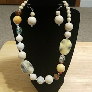 Necklace matching earrings